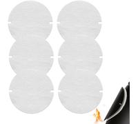 Chimney Gasket,12 X 125 Mm Gasket For Stove Pipe,Ceramic Fibre,Heat Resistant Up To 1260°C For Stove Pipe Valve (White)