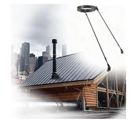 Chimney Pipe Support Bracket Kit - Adjustable Roof/Wall Mount for 100-250mm Stove Pipes(Hoop Dia - 8 11/16"(220mm))