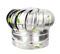 Chimney rotative en acier inoxydable, Toit de cheminée rotatif en acier inoxydable for turbine de ventilation de toit, 100-500 mm(100mm)