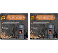 Chimney Sweeping Pellets-1.5 kg-Maintenance of Stoves,Inserts and Pellet Boilers-Catalysis Destruction-for Optimal Draw and Yield (Pack of 2)