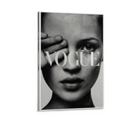 CHIMOSHEJI Kate Moss Poster Noir et Blanc Art Mural Peinture Décorative pour Chambre à Coucher 40 x 60 cm Style Cadre