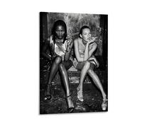 CHIMOSHEJI Poster Kate Moss - Art mural tendance - Décoration murale - Pour chambre à coucher - Style cadre - 50 x 75 cm
