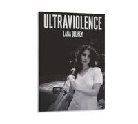 CHIMOSHEJI Poster vintage Lana Del Rey Ultraviolence - Art mural décoratif pour chambre à coucher - 30 x 45 cm - Style cadre