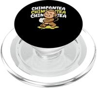 Chimpantea Buveur de thé Chimpanzé Singe Chimpanzé PopSockets PopGrip pour MagSafe