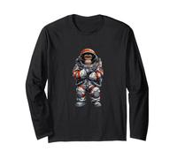 Chimpanzé Astronaute drôle Disant Space Explorer Manche Longue