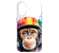 Chimpanzé Casquette Snapback Singe Drôle Animaux Imprimé Coque pour iPhone 17