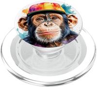 Chimpanzé Casquette Snapback Singe Drôle Animaux Imprimé PopSockets PopGrip pour MagSafe