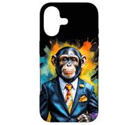 Chimpanzé Costume Singe Drôle Animaux Motif Imprimé Coque pour iPhone 17