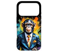 Chimpanzé Costume Singe Drôle Animaux Motif Imprimé Coque pour iPhone 17 Pro