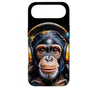 Chimpanzé Écouteurs Singe Drôles Animaux Motif Imprimé Coque pour iPhone Air