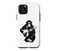Chimpanzé Jouant de la Guitare Design - Funny Music Monkey Art Coque pour iPhone 11 Pro