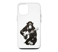 Chimpanzé Jouant de la Guitare Design - Funny Music Monkey Art Coque pour iPhone 12/12 Pro