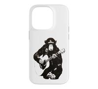 Chimpanzé Jouant de la Guitare Design - Funny Music Monkey Art Coque pour iPhone 14 Pro