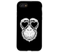 Chimpanzé rigolo avec lunettes de soleil Coque pour iPhone SE (2020) / 7 / 8