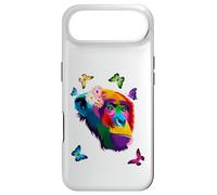 Chimpanzé Singe coloré Chimpanzé Fleur Papillons Coque pour iPhone Air