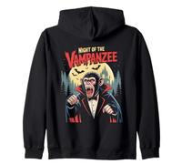 Chimpanzé Vampire Chimpanzé Vampanzé Halloween Sweat à Capuche