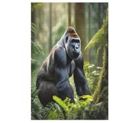 Chimpanzés Puzzles 1000 Pièces Adultes, Puzzle en Bois Jeux D'adresse pour Toute La Famille,Jeu De Team Building 78×53cm