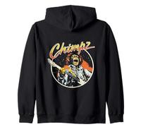 Chimpz Rock Star Singe Jouant de la Guitare électrique Musicien Sweat à Capuche