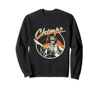 Chimpz Rock Star Singe Jouant de la Guitare électrique Musicien Sweatshirt
