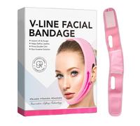 Chin Strap For Face Lift, V Shape Face Slimming Bandage, Adjustable Sleeping Compression Wrap, Soft Reusable Fabric, Enhanced Facial Definition, 4.76x1.1x6.5inches
