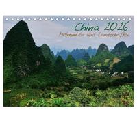 China 2026 - Metropolen und Landschaften (Tischkalender 2026 DIN A5 quer), CALVENDO Monatskalender: Eine Reise zwischen modernen Metropolen und den schönsten Naturlandschaften im Reich der Mitte.