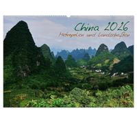 China 2026 - Metropolen und Landschaften (Wandkalender 2026 DIN A2 quer), CALVENDO Monatskalender: Eine Reise zwischen modernen Metropolen und den schönsten Naturlandschaften im Reich der Mitte.