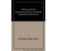 China and the International Accounting Standards Research
