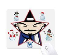 China Chinese Masterpiece Drawing Christmas Snowman Family Star Mouse Pad