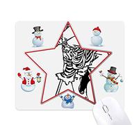 China Chinese Masterpiece Pilgrimage Drawing Christmas Snowman Family Star Mouse Pad