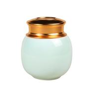 China Longquan Celadon Mini bouteille de rangement étanche et portable pour thé, café en poudre, fruits secs, bonbons, pilules vitaminées (bleu)