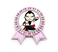 China Masterpiece Broche avec inscription « The Outlaws of Marsh » Rose, M, Métal