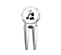 China National Treasure Panda Outline Golf Divot Tool Golf Ball Marker Outil de réparation