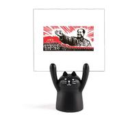 China Red Guide Support de mémo éducatif Motif chat Noir