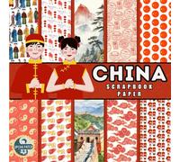 China scrapbook paper, 8.5x8.5, 10 Designs, 20 Double-Sided Sheets: Travel Scrapbooking Paper for Junk Journals, Decorative craft Paper for Gift, ... & Mixed Media, Origami, Collage & Card Making