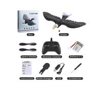 (China1B) Planeur radiocommandé Z59 double canal 2,4 GHz (2023) avec télécommande style aigle et simulateur de