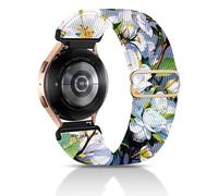 chinbersky 20mm nylon élastique Bracelet compatible avec Samsung Galaxy Watch 4/5/6/7/FE 40mm 44mm Bracelet/Watch 5 Pro/Watch 4&6 Classic/Active 2 40mm 44mm/Watch 3 41mm/Gear Sport/Gear S2 Classic