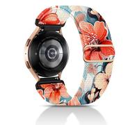 chinbersky 20mm nylon élastique Bracelet compatible avec Samsung Galaxy Watch 4/5/6/7/FE 40mm 44mm Bracelet/Watch 5 Pro/Watch 4&6 Classic/Active 2 40mm 44mm/Watch 3 41mm/Gear Sport/Gear S2 Classic