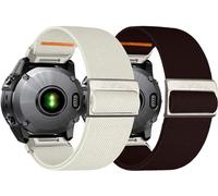 Chinbersky 26mm Nylon Bracelet pour Garmin Fenix 6X/5X/7X, Tissu Réglable élastique pour Fenix 5X Plus, 6X Pro, Fenix3, Fenix3 HR, Descent MK1/Mk2/Mk2S, Enduro/Enduro 2