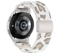 Chinbersky Bracelet Élastique Compatible avec Samsung Galaxy Watch 7/6/5/4/FE 40mm 44mm/5 Pro/6 4 Classic - One Click No Gap avec Fermoir Magnétique Sport Nylon Band
