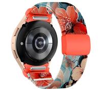 Chinbersky Bracelet Élastique Compatible avec Samsung Galaxy Watch 7/6/5/4/FE 40mm 44mm/5 Pro/6 4 Classic - One Click No Gap avec Fermoir Magnétique Sport Nylon Band