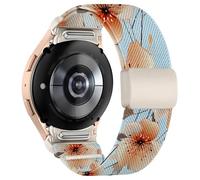 Chinbersky Bracelet Élastique Compatible avec Samsung Galaxy Watch 7/6/5/4/FE 40mm 44mm/5 Pro/6 4 Classic - One Click No Gap avec Fermoir Magnétique Sport Nylon Band
