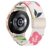 Chinbersky Bracelet Élastique Compatible avec Samsung Galaxy Watch 7/6/5/4/FE 40mm 44mm, Watch 5 Pro, 6 4 Classic - One Click No Gap avec Fermoir Magnétique Sport Nylon Band