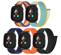 chinbersky Lot de 5 bracelets en nylon Loop compatibles avec Xplora X6 Play/Anio 6, pour montre intelligente pour enfants, fermeture , réglable, en tissu tressé pour Xplora X6/X6Pro/Anio 6, Nylon, No