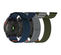chinbersky Quickfit Bracelet boucle en nylon 22 mm pour Garmin Fenix 5/5 Plus/6/6 Pro/7/7Pro/EPIX Pro 47 mm, pour Garmin Epix 2, Instinct/Instinct 2 Solar, Forerunner 935/945/955, Approach S60/S62,