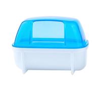 Chinchilla - Baignoire pour petits animaux, bain de bain de hamster | 4,92 x 3,54 x 3,54 po Récipient amovible pour animaux domestiques, station de bain de nettoyage pour rongeurs, baignoire