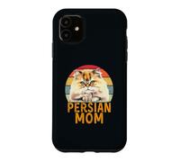 Chinchilla, Chat Persan doré, Maman, rétro, J'aime Mon Chat Coque pour iPhone 11