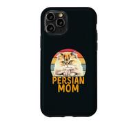 Chinchilla, Chat Persan doré, Maman, rétro, J'aime Mon Chat Coque pour iPhone 11 Pro