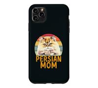 Chinchilla, Chat Persan doré, Maman, rétro, J'aime Mon Chat Coque pour iPhone 11 Pro Max
