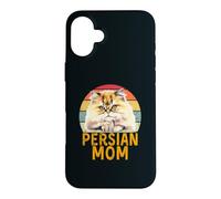 Chinchilla, Chat Persan doré, Maman, rétro, J'aime Mon Chat Coque pour iPhone 16 Plus
