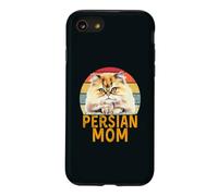 Chinchilla, Chat Persan doré, Maman, rétro, J'aime Mon Chat Coque pour iPhone SE (2020) / 7/8